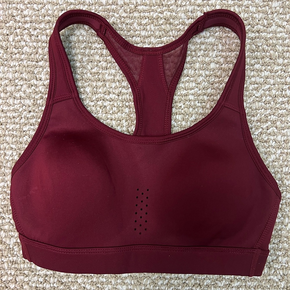 Avia Maroon Sports Bra Sz S